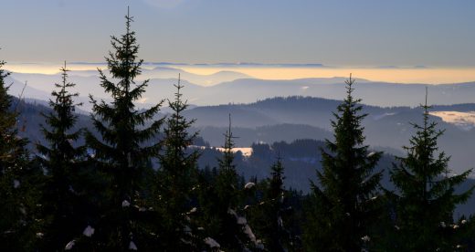 Blick in die Rheinebene von der Hornisgrinde - Schwarzwald