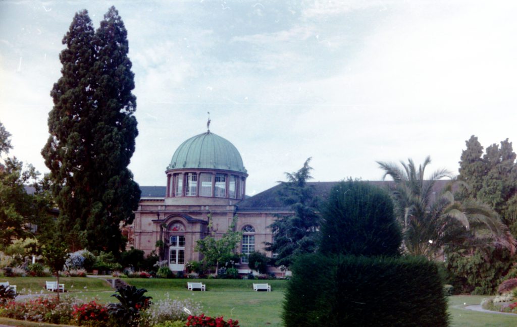 Blick auf die staatlich Kunsthalle Kalrsruhe
