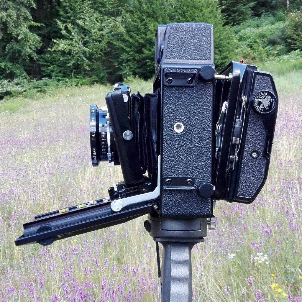 Laufboden gesenkt, Front Tilt, Back Tilt - Horseman VH-R - mit dem Handy geknippst
